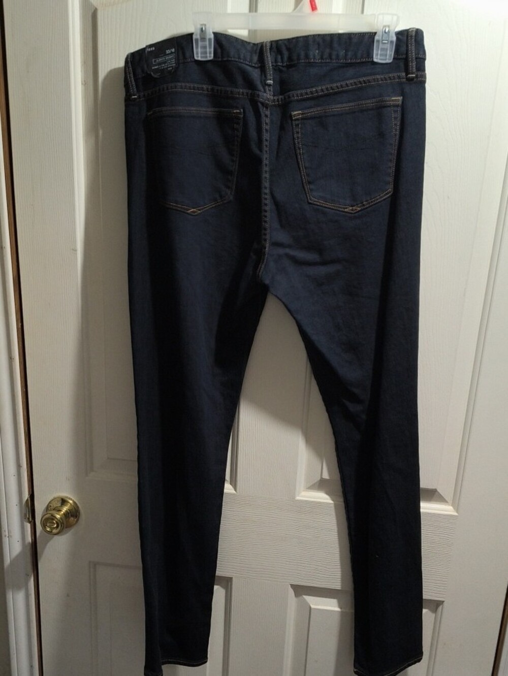 Women's High-Rise Skinny Jeans in Dark Indigo - Picture 6 of 6